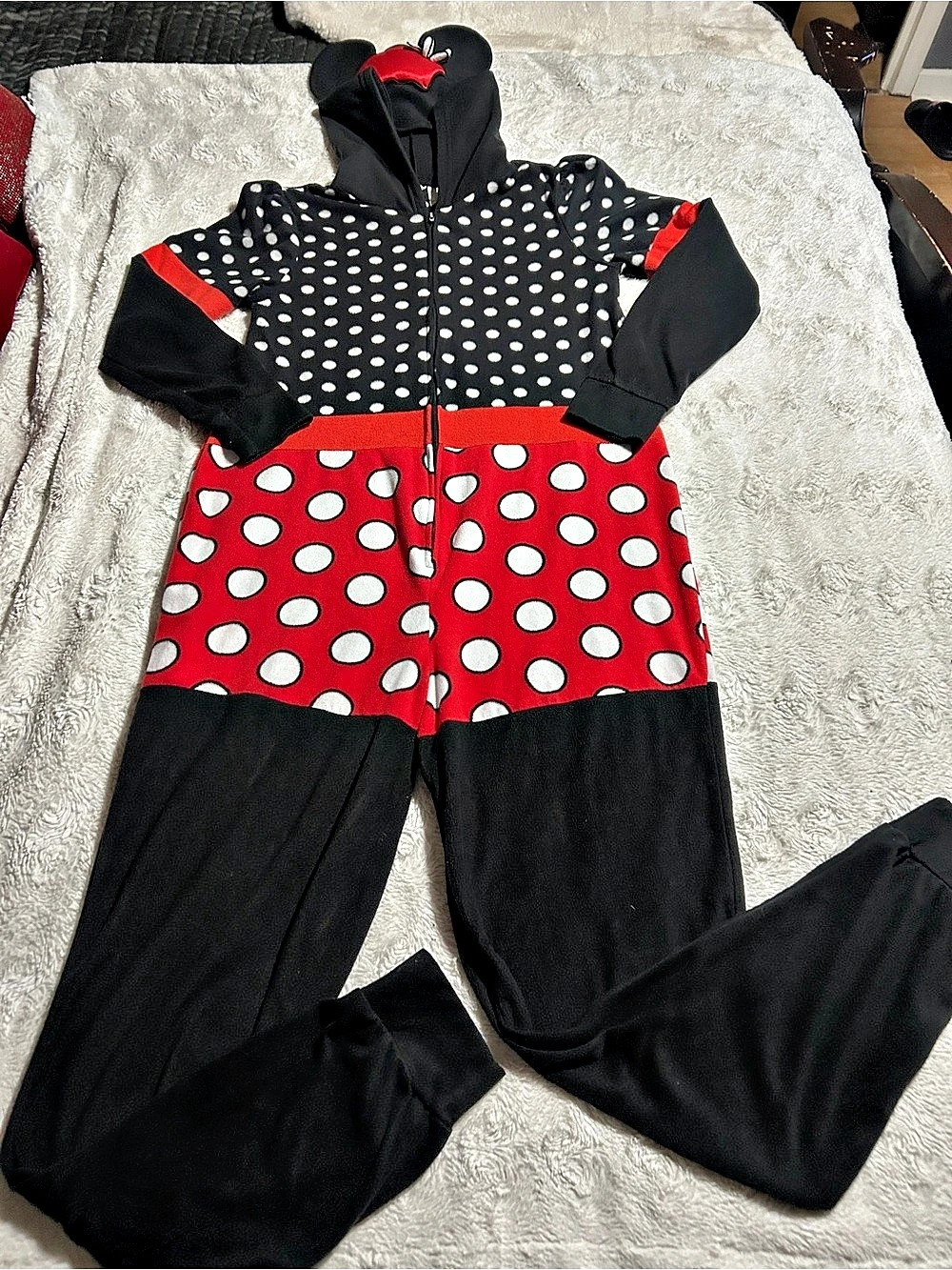 Disney Minnie Mouse Polka Dot Onesie Medium